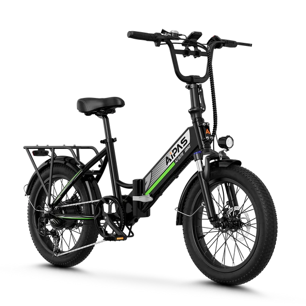 Compact, light-weight electric bike with fat tires. Sixth of seven in the Aipas ebike review.