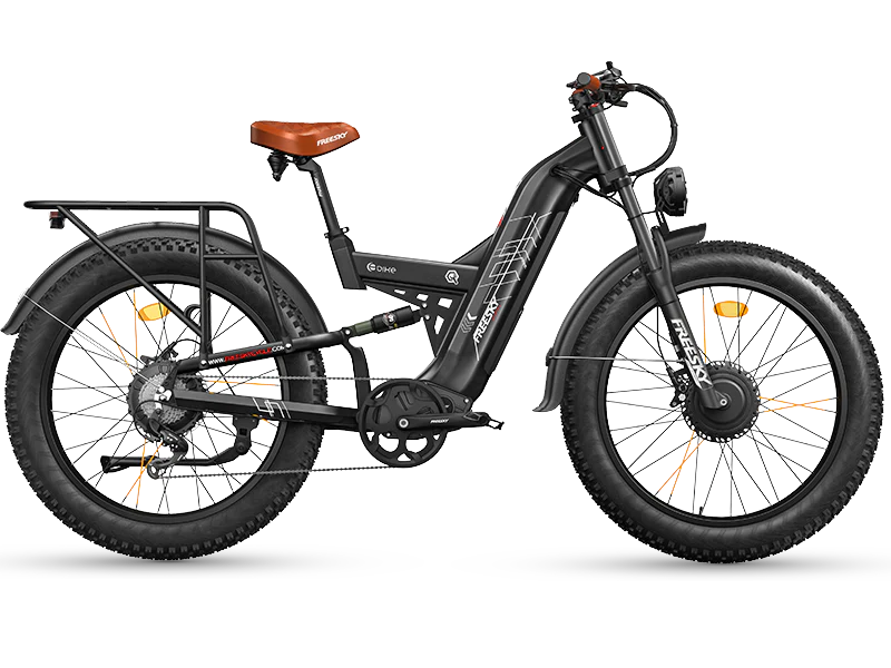 Best electric mountain bike for the money side view of the FREESKY Warrior Pro M-530