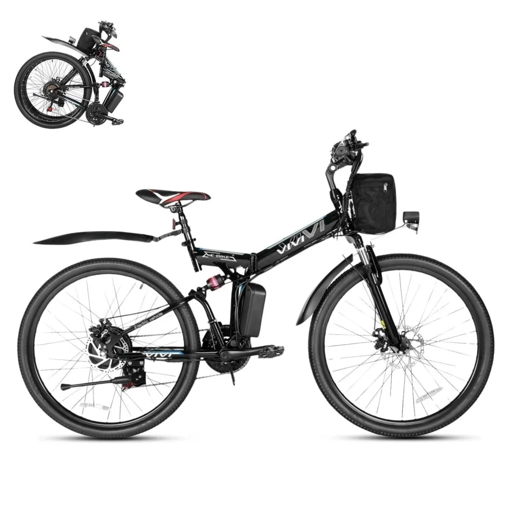 Best electric mountain bike for the money side view of the VIVI M026TGBUL
