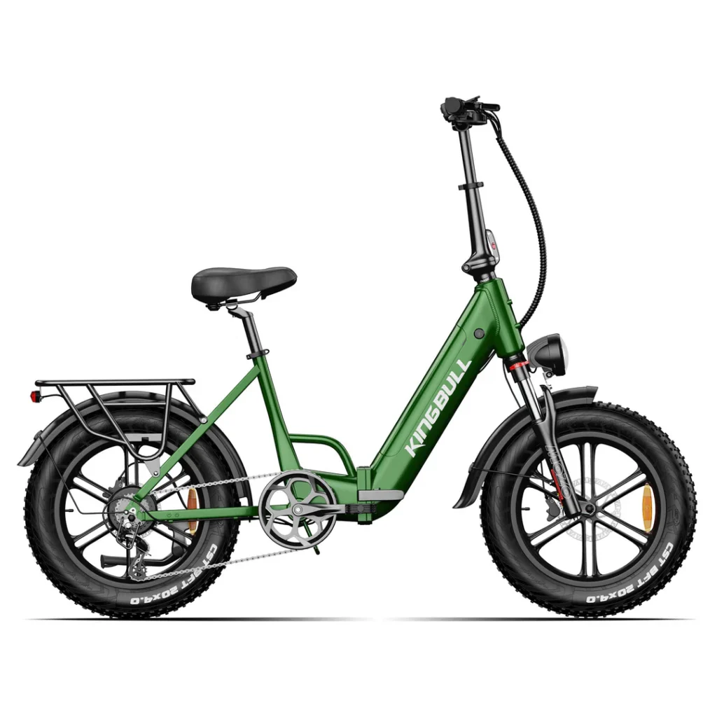 Best Foldable Electric Bike for Adults β Kingbull Literider 2.0 side view folding fat-tire electric bike