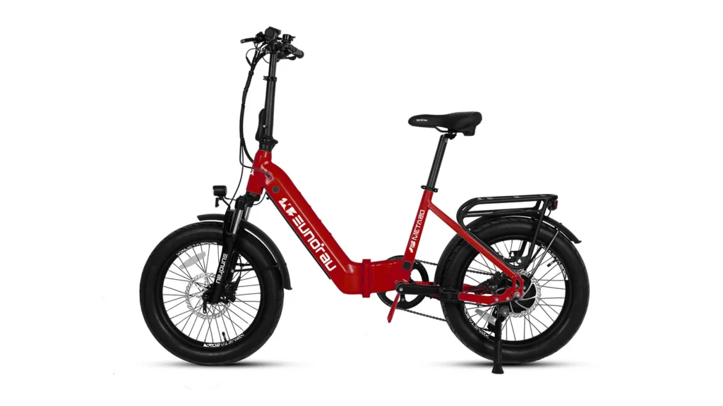 Best Foldable Electric Bike for Adults β EUNORAU META20 1.0 side view folding electric bike