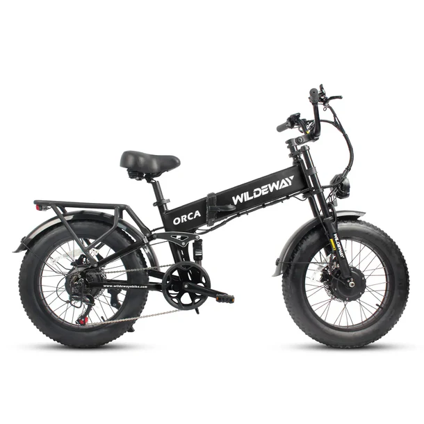 Best Foldable Electric Bike for Adults β Wildeway ORCA side view folding electric bike